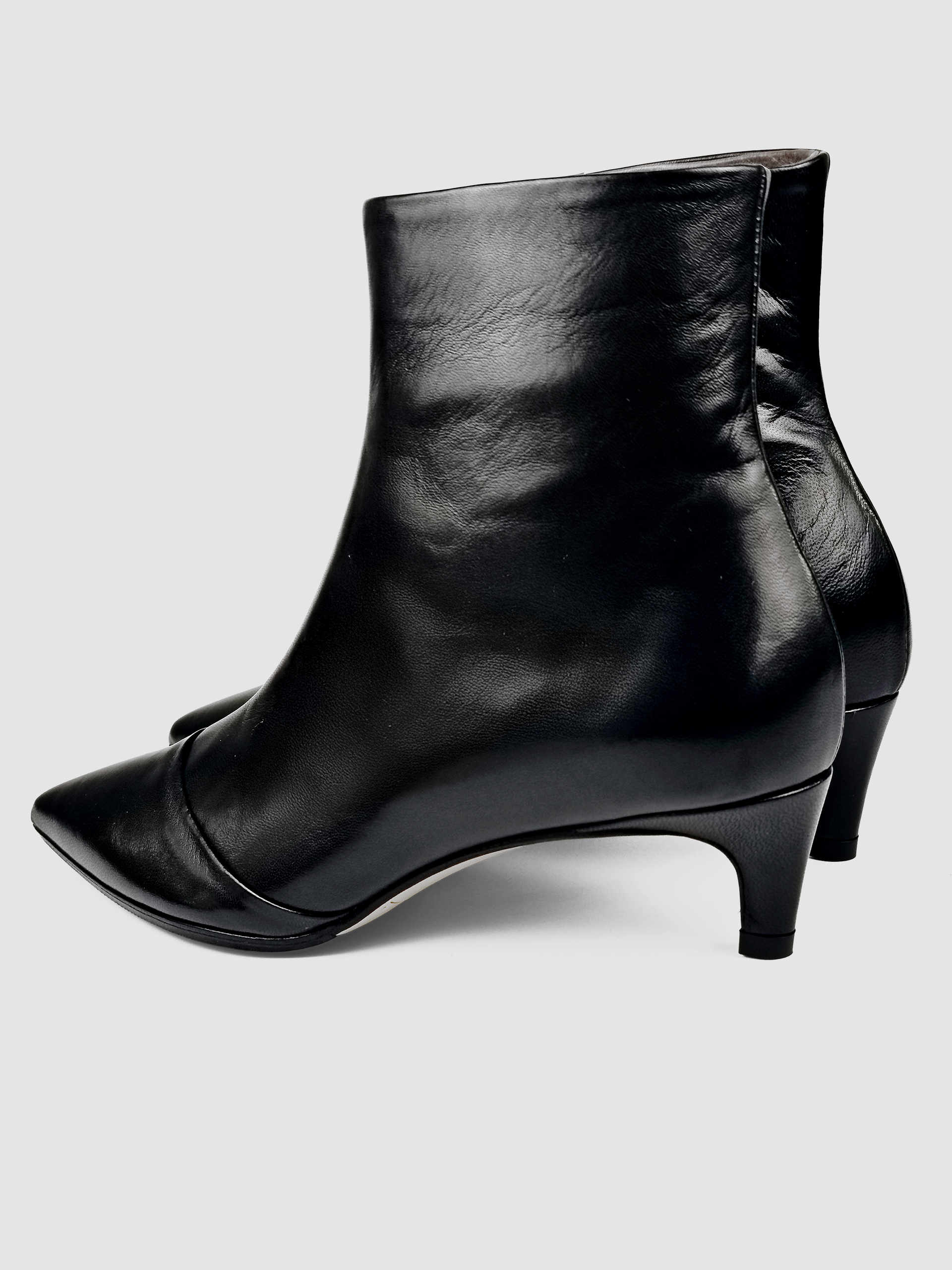 Lorena Paggi Glove bottines cuir noir