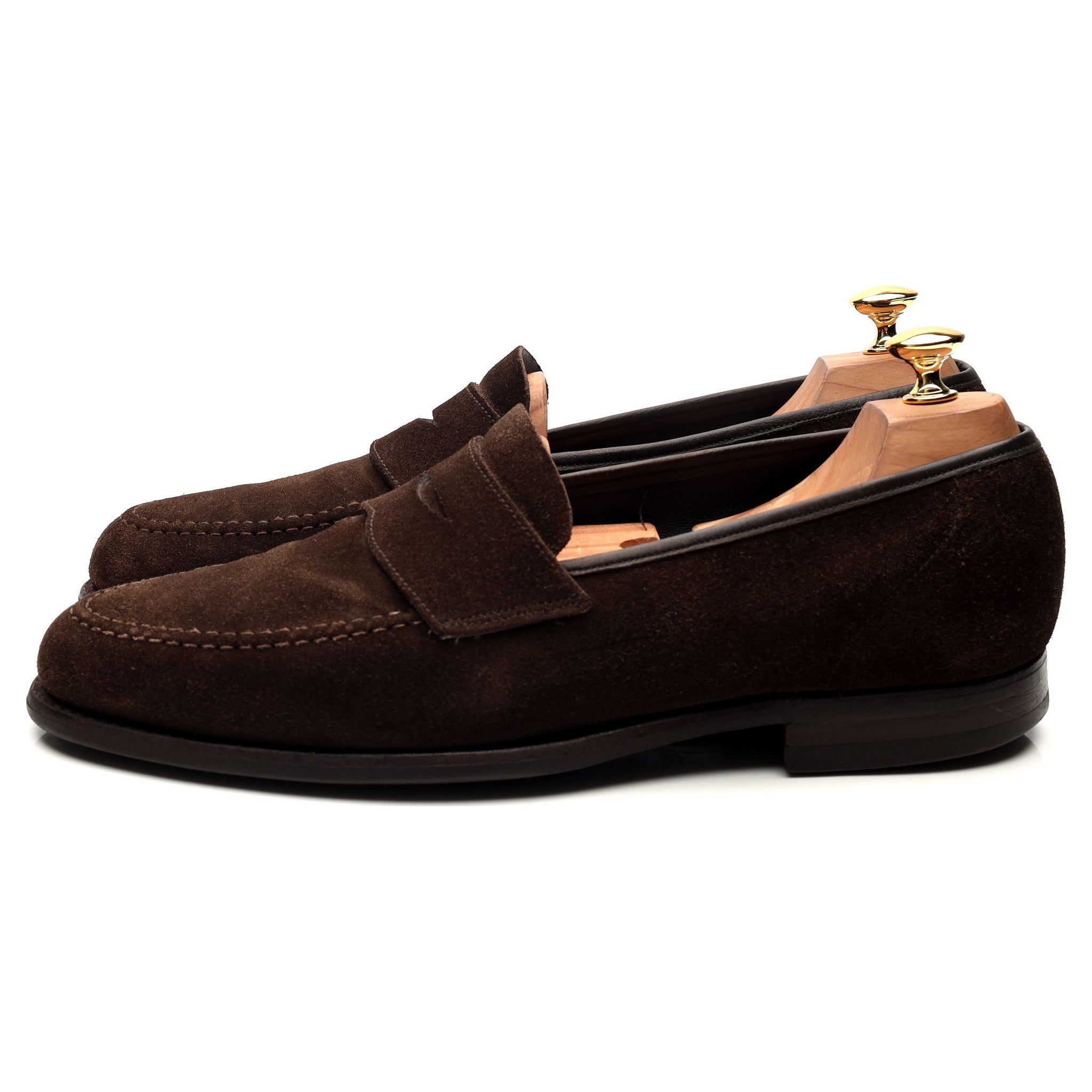 Crockett & Jones Harvard 2 mocassins suède marron UK 10