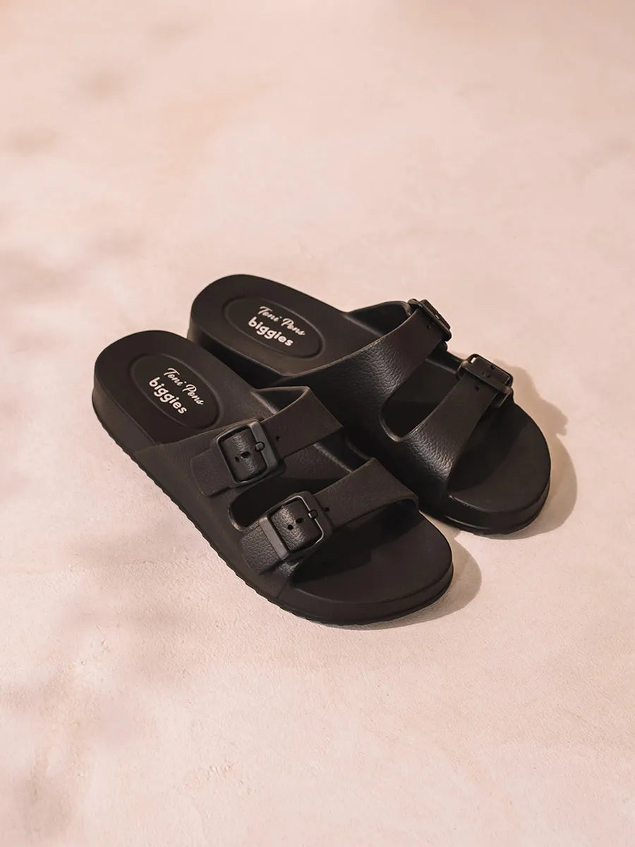 Toni Pons Creta sandales caoutchouc noir impermeables