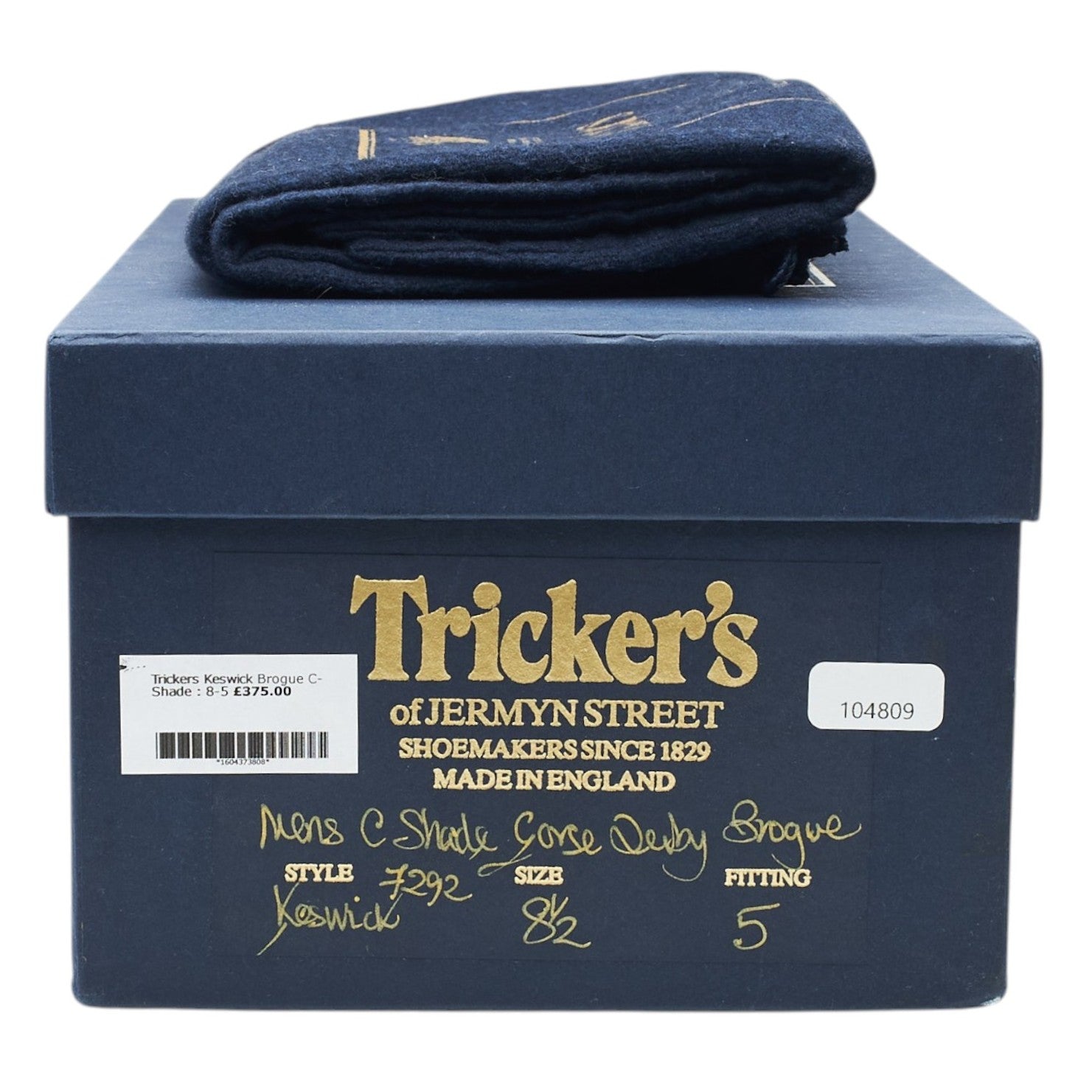 Tricker's Keswick Derby brogue cuir marron UK 8.5