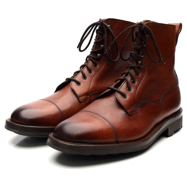 Edward Green Galway bottines UK 6.5 E cuir grainé marron