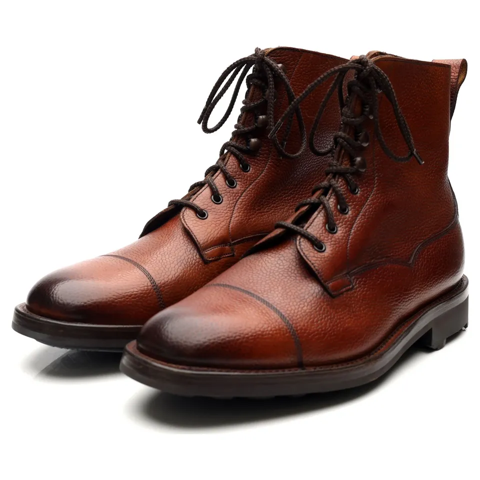 Edward Green Galway bottines UK 6.5 E cuir grainé marron
