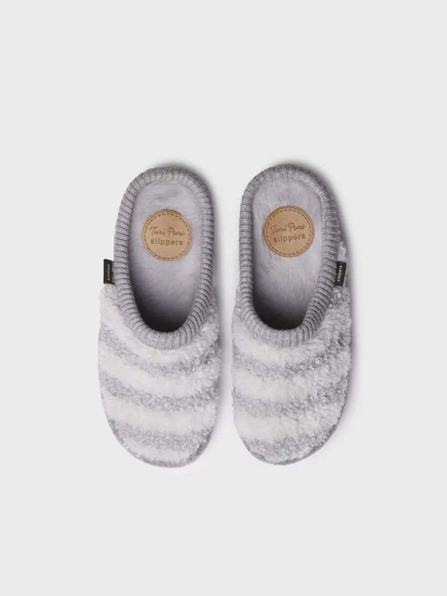 Toni Pons MALU-RM sabot femme gris fourrure