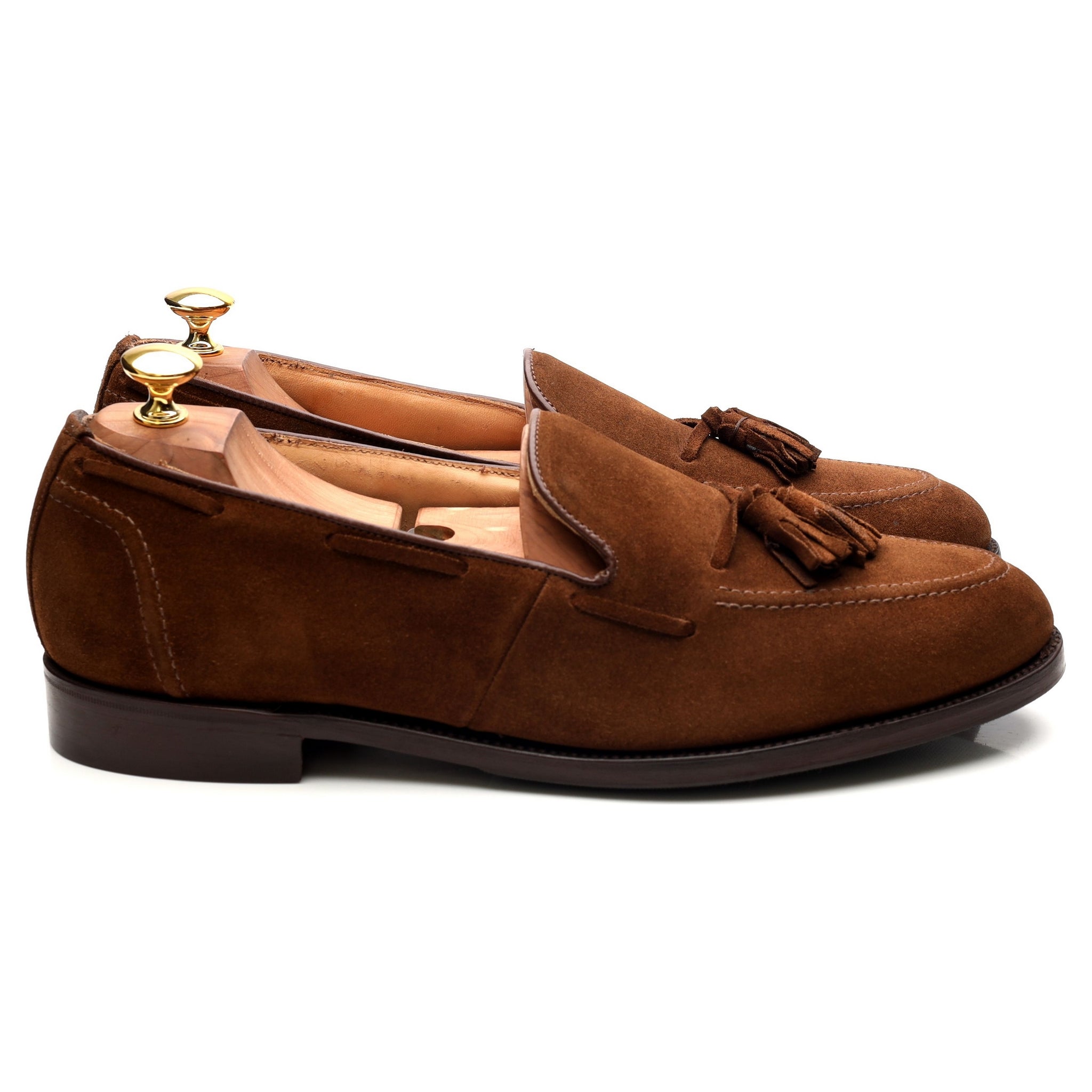 Tricker’s Tassel loafers daim marron 10.5 UK
