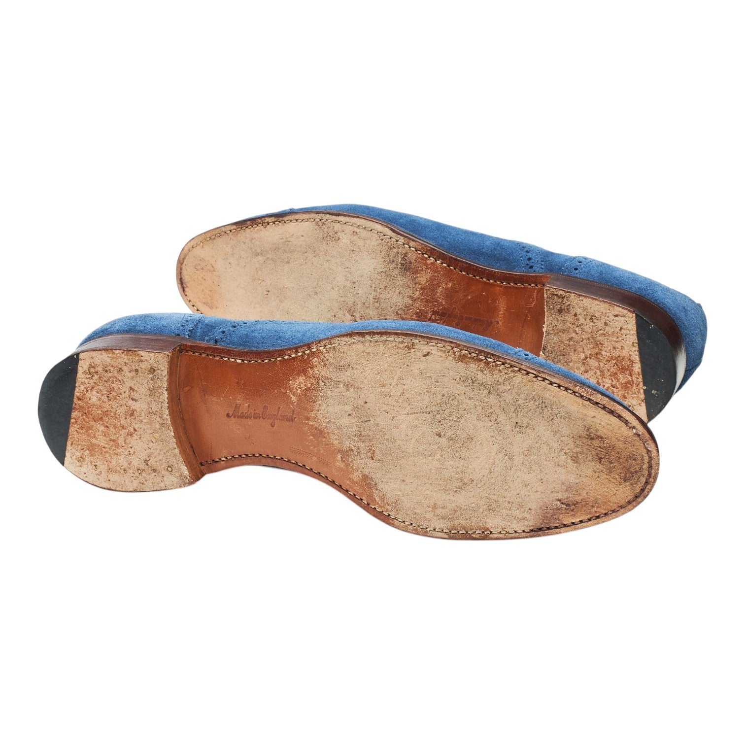 Cheaney Darcey richelieu daim bleu 7,5