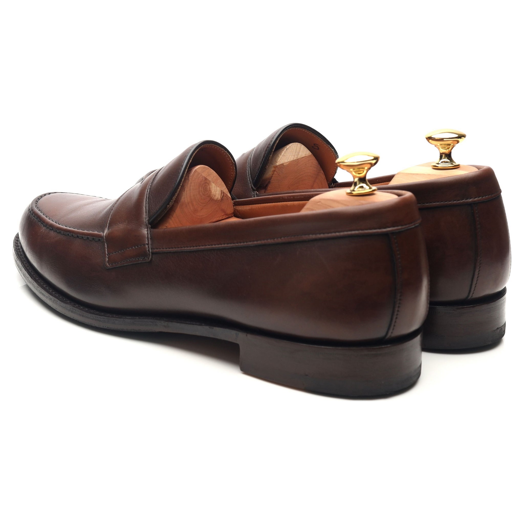 Cheaney Hudson mocassins cuir marron foncé 11 UK