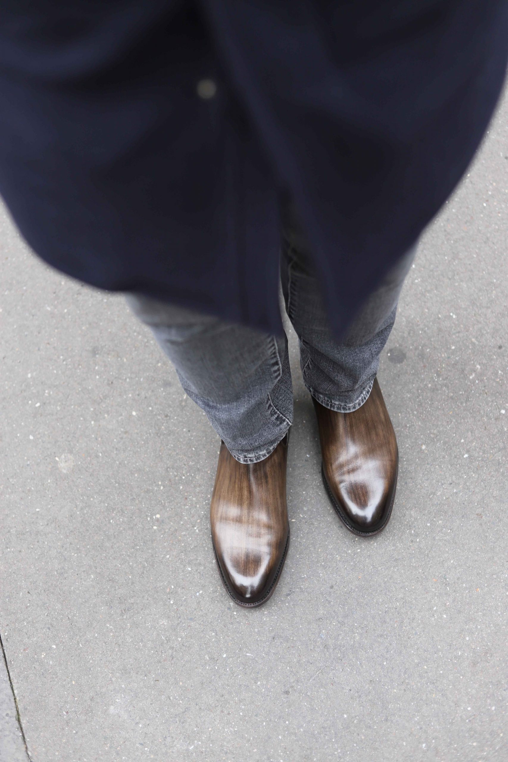 Malfroid Berrière boots chelsea cuir patiné