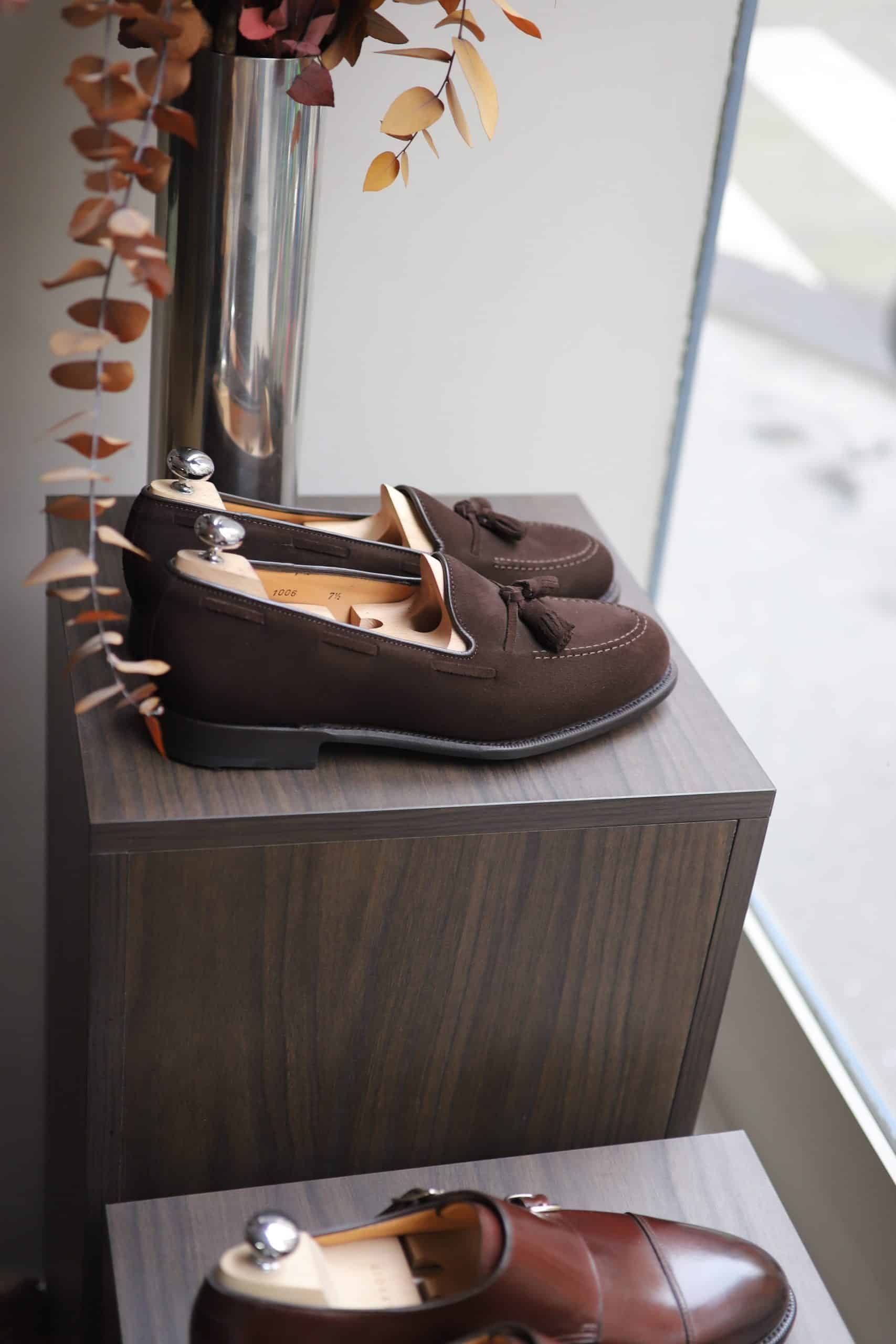 Malfroid Goodwood mocassin pompons veau velours