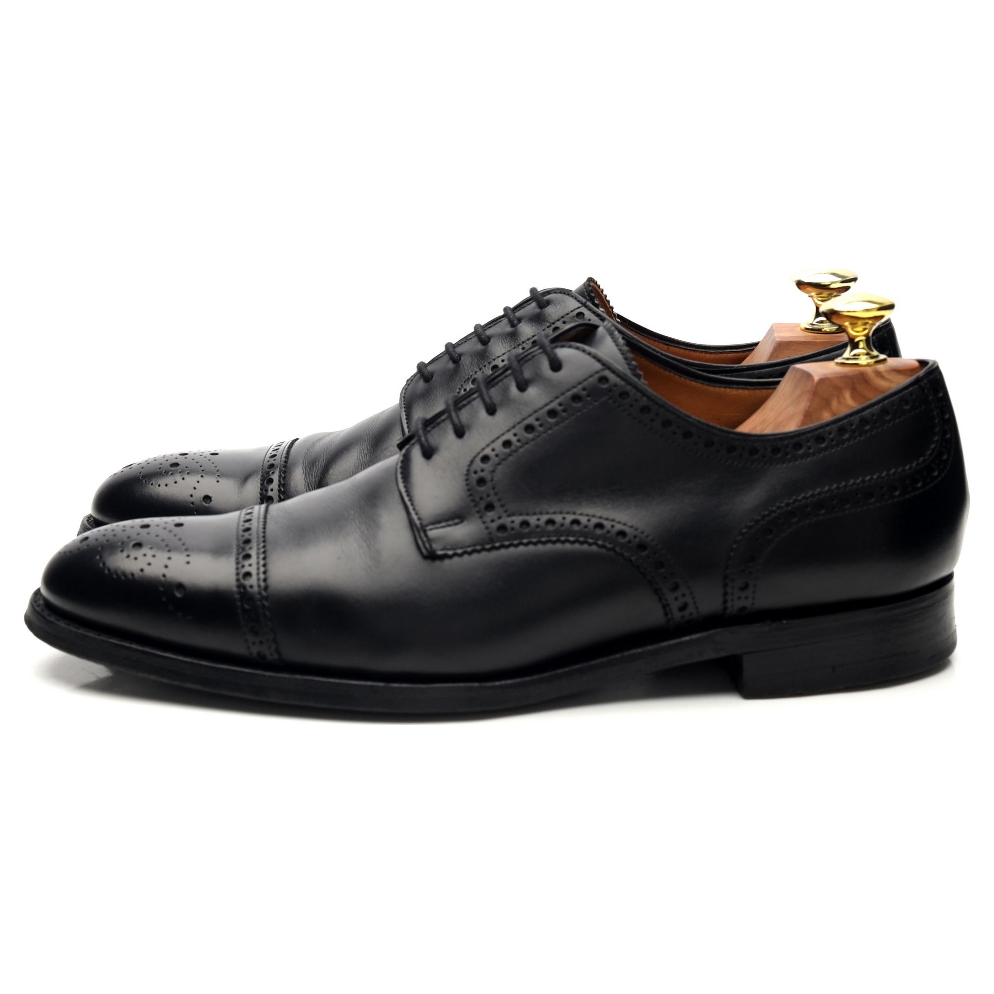 Gieves & Hawkes derby cuir noir 7 UK