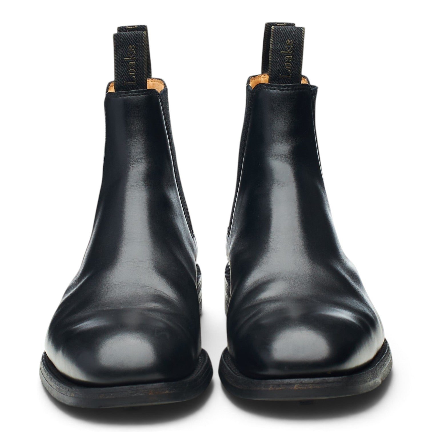 Loake Chatsworth 1880 boots chelsea cuir noir UK 9