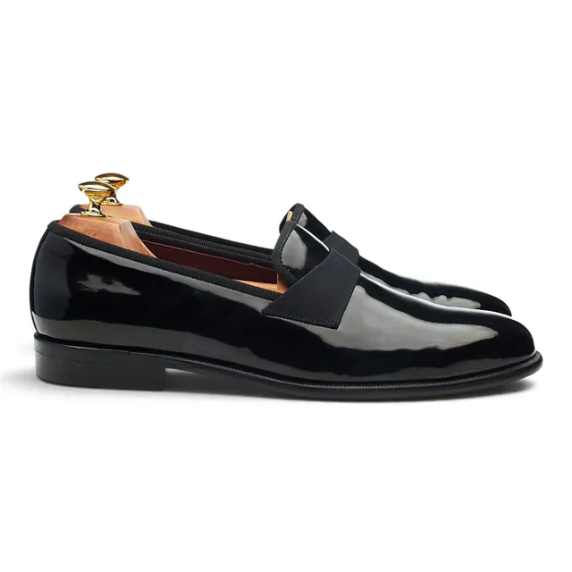 Salvatore Ferragamo mocassin cuir verni noir pointure 10,5