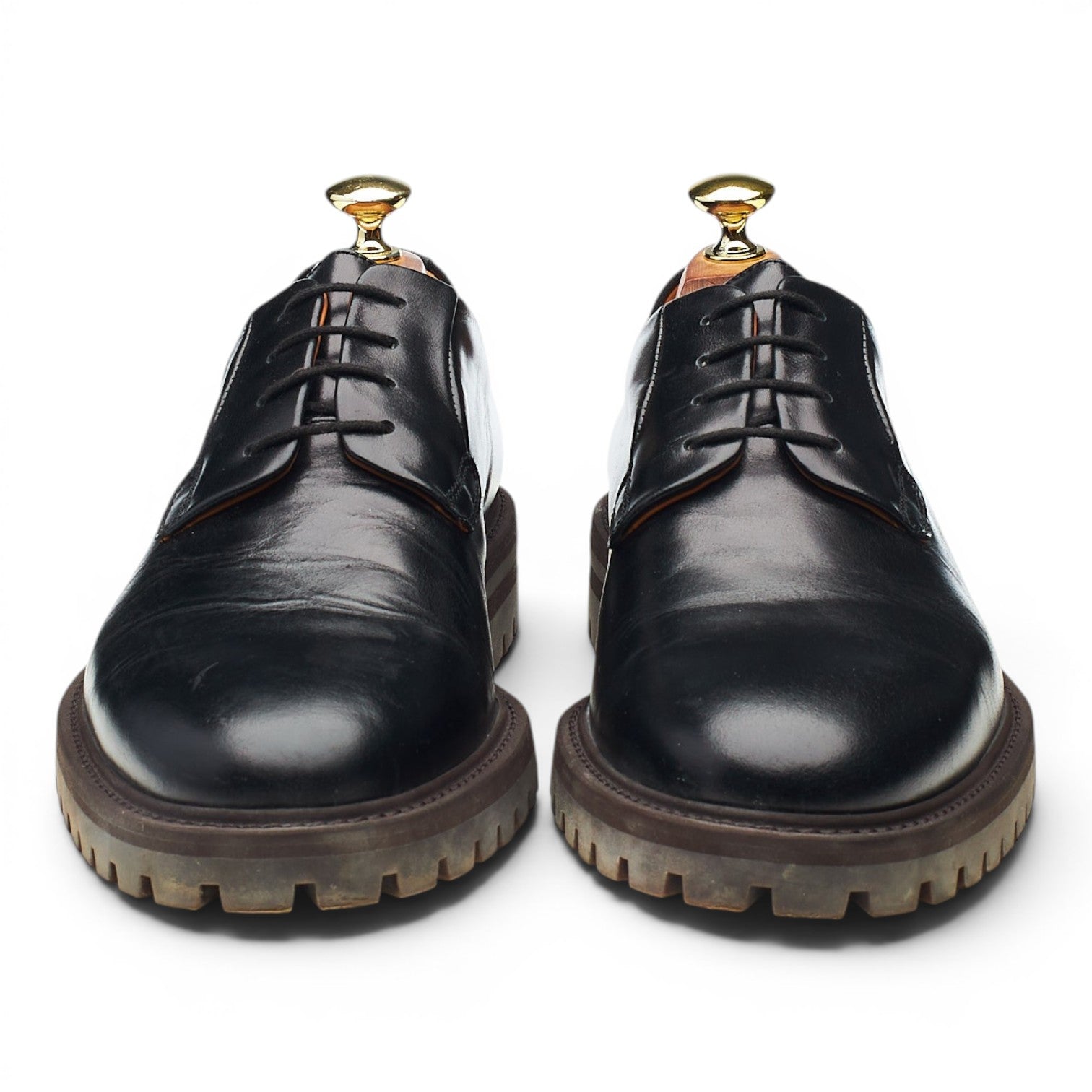 Common Projects derby cuir noir semelle crantée 6 UK
