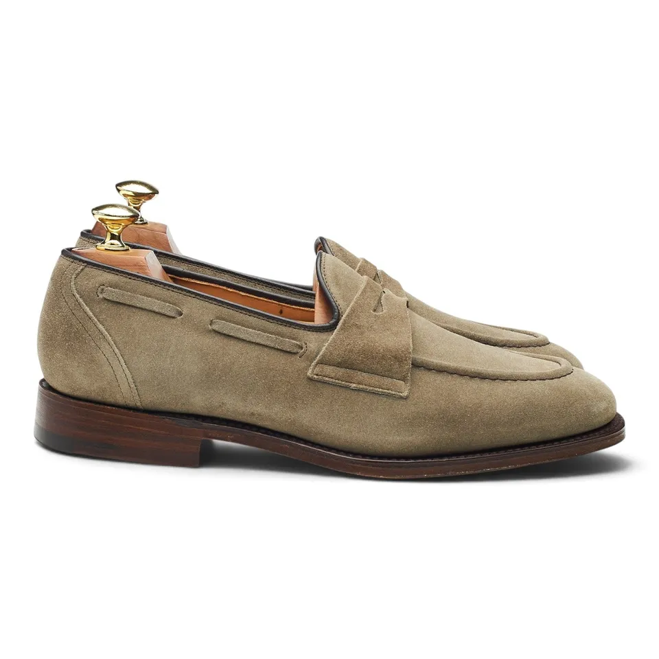 Church's Widnes mocassins daim pierre UK 6.5 large