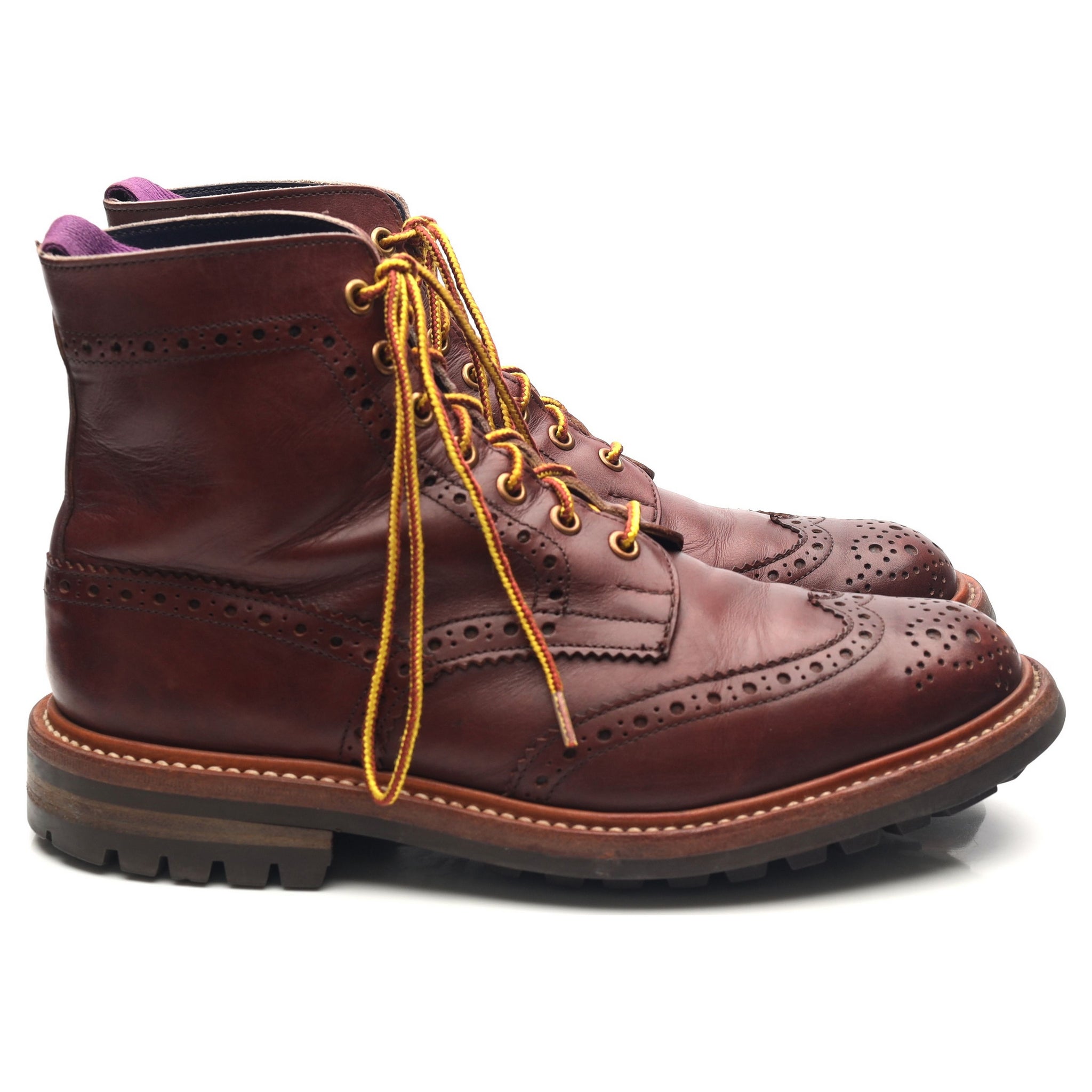 Tricker's Stow boots cuir bordeaux pointure UK 7.5