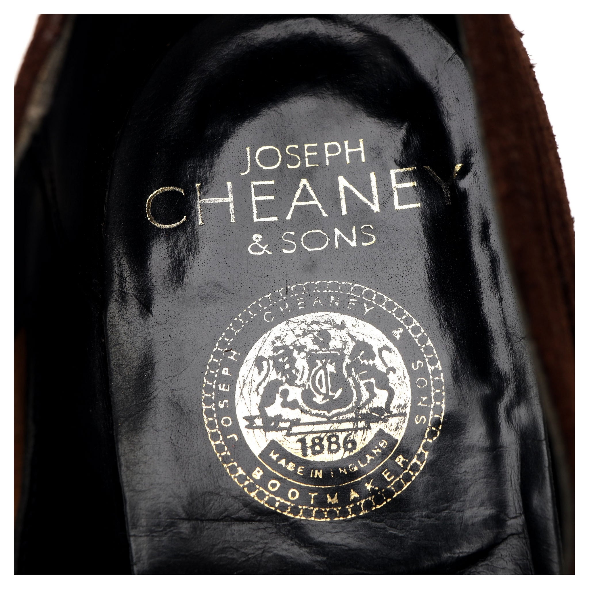 Cheaney Oxford chaussures suède marron foncé UK 7