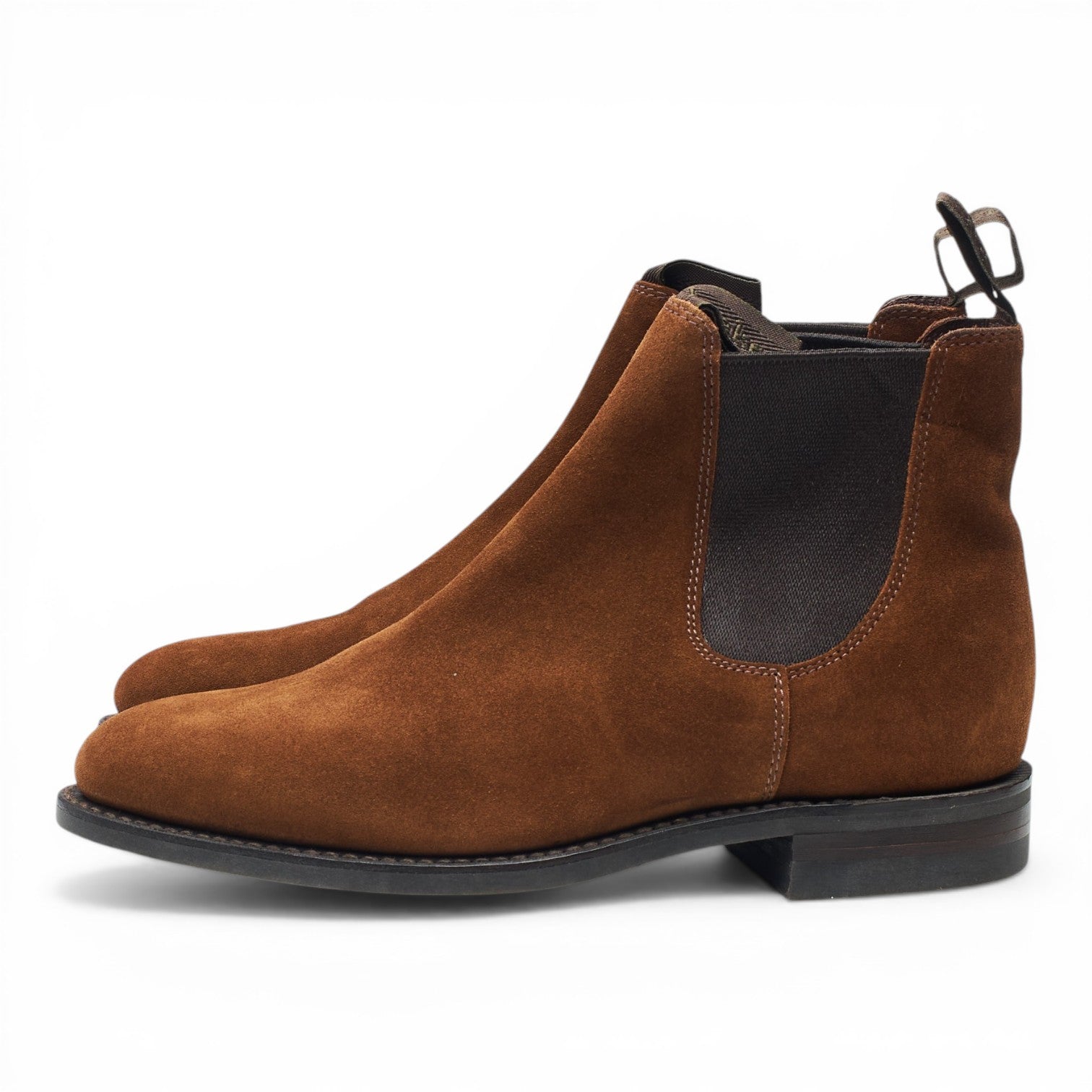 Loake Chatterley boots chelsea suède marron femme UK 4.5
