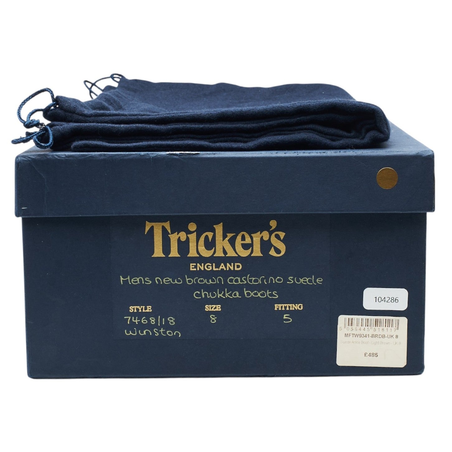 Tricker’s Winston bottines chukka daim marron UK 8