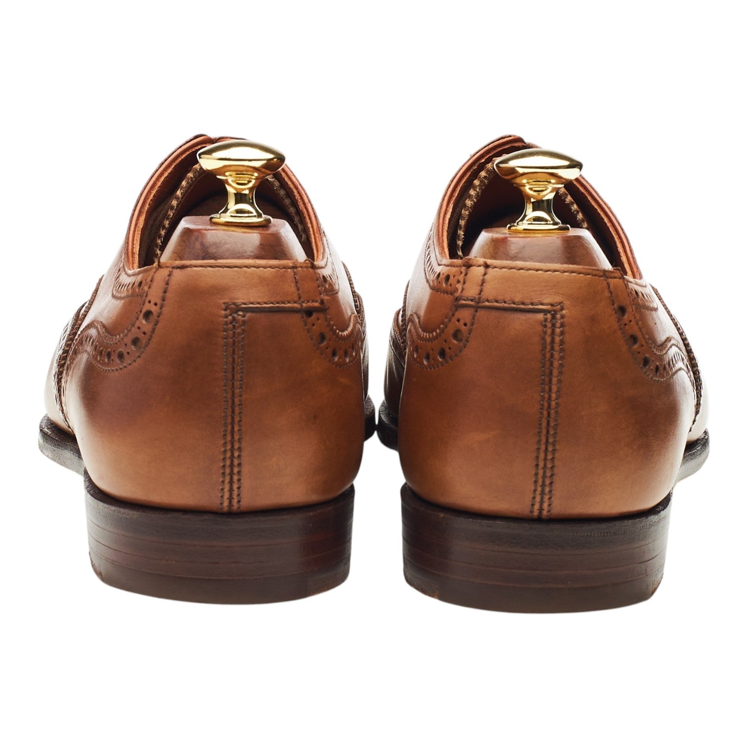 Crockett & Jones Clifford richelieu brogue cuir marron UK 9