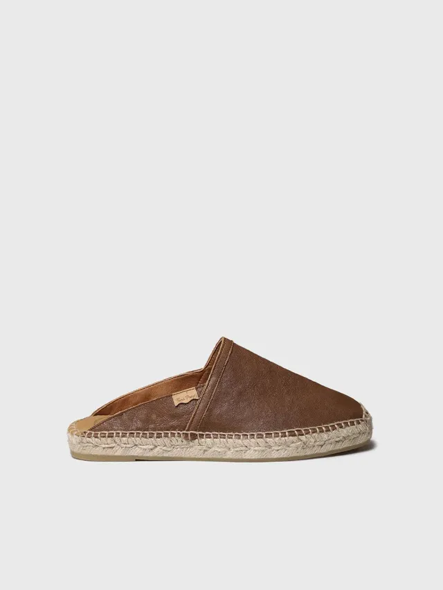 Toni Pons Denise-P mule espadrille cuir métallisé