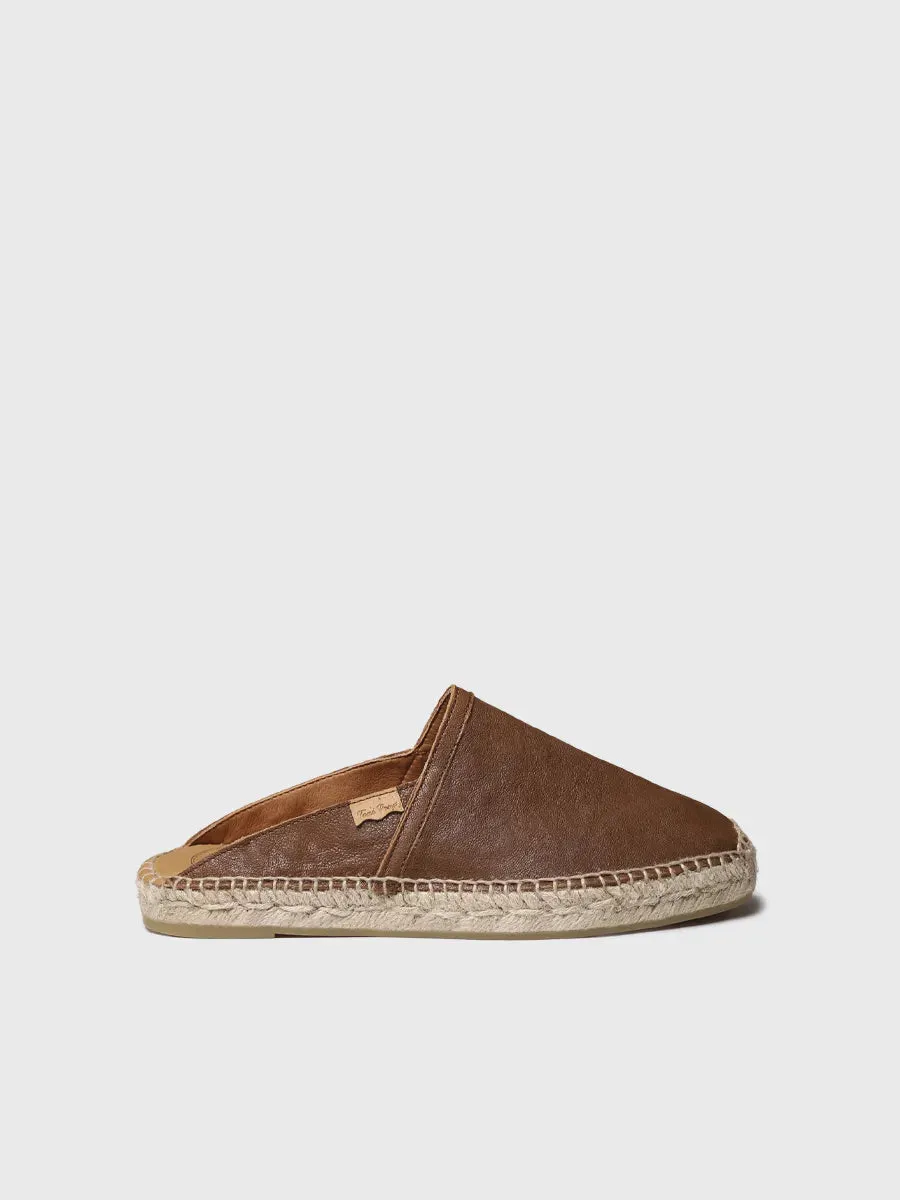 Toni Pons Denise-P mule espadrille cuir métallisé
