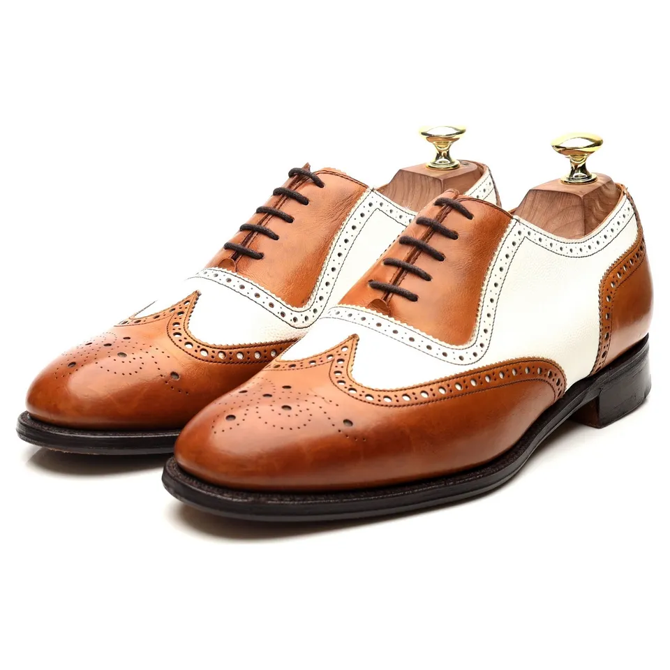Cheaney Hyde derbies brogue bicolores UK 7