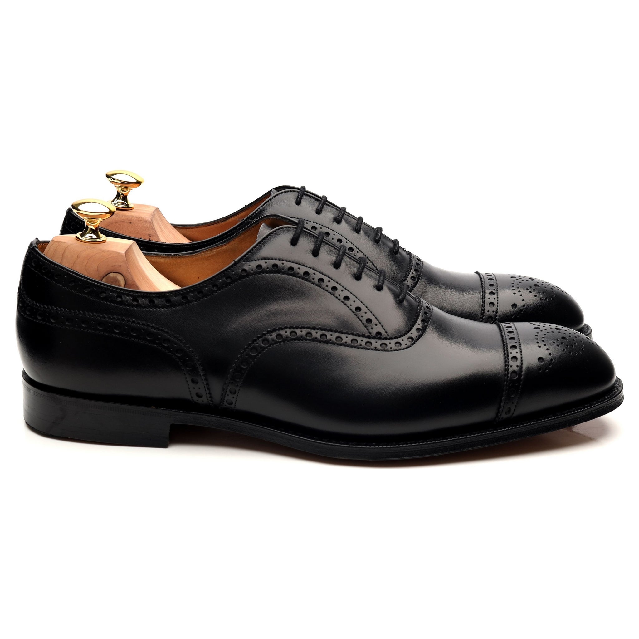 Church's Diplomat richelieu brogue cuir noir 11 cousu Goodyear