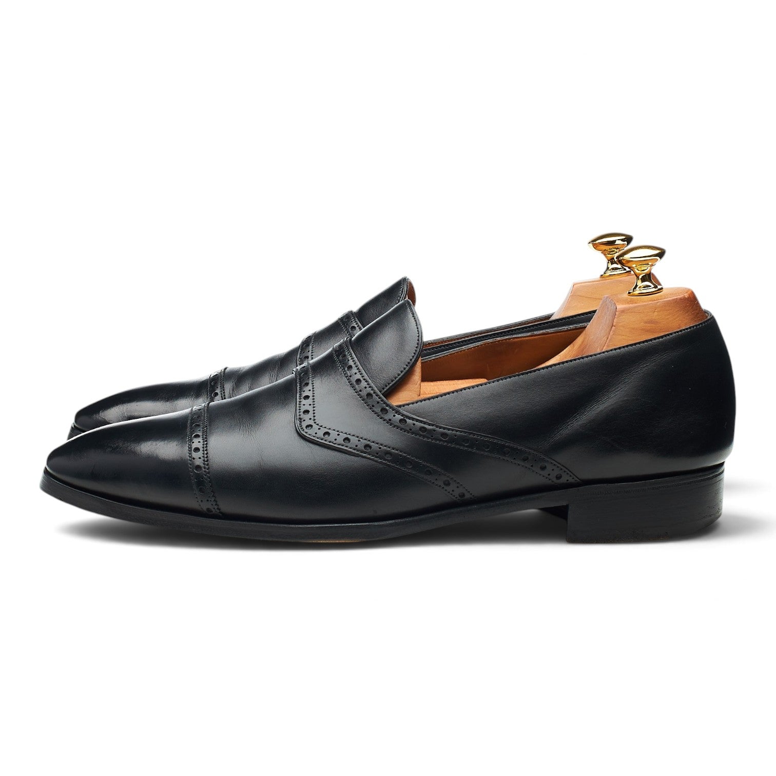 Gaziano & Girling Ashby mocassins noir cuir pointure UK 10
