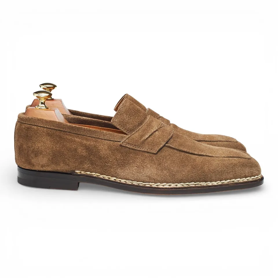 Bontoni Principe mocassins daim marron pointure 8.5