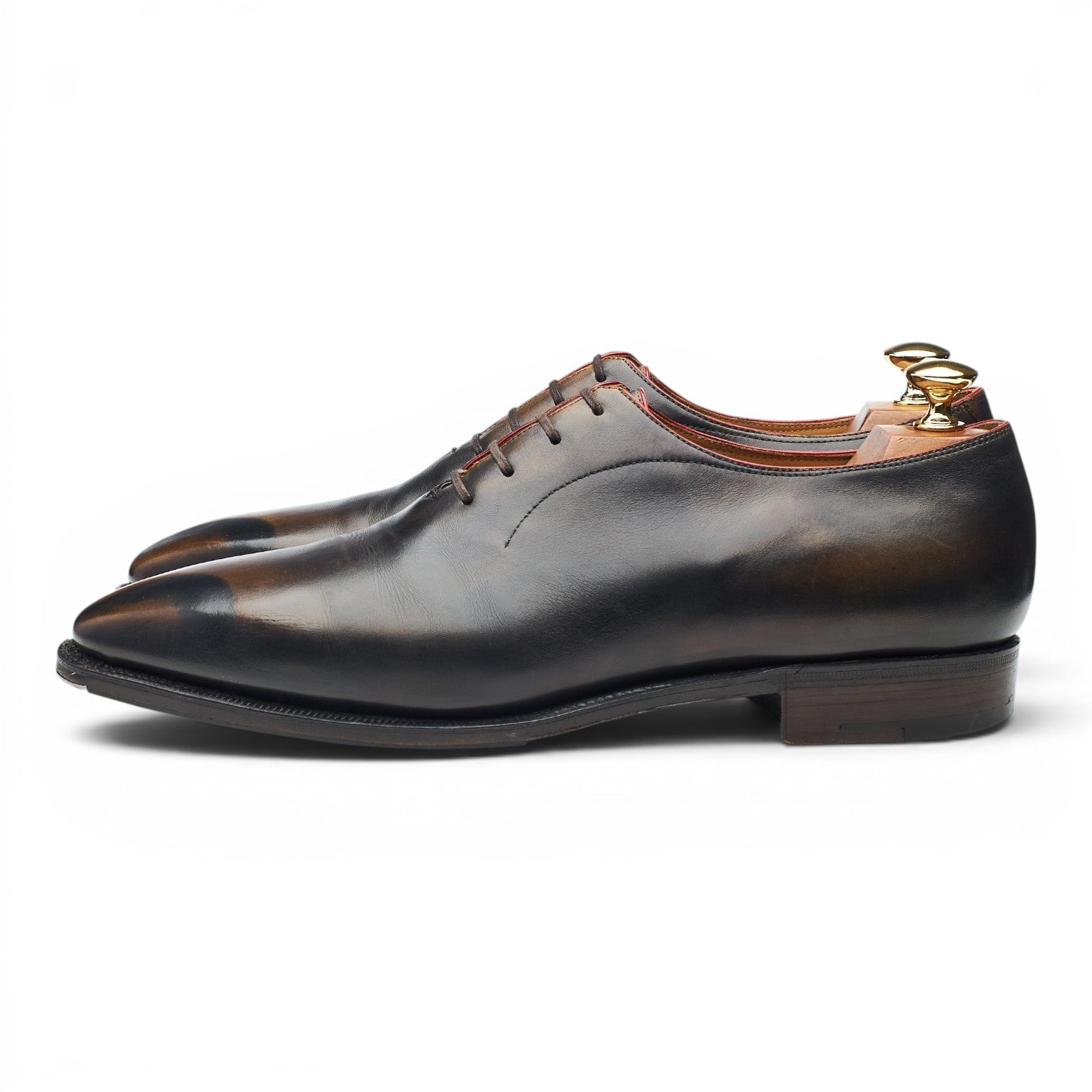 Corthay Casanova richelieu patine marron UK 9