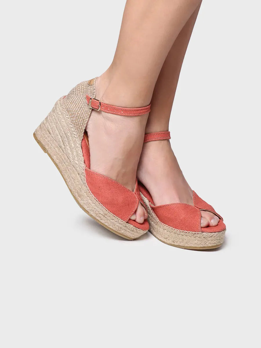 Toni Pons Lua-NT espadrille lin boucle compensée 7 cm