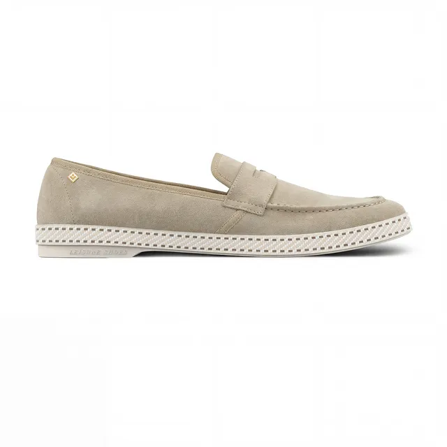 Rivieras Classic Mocassin Beige mocassins cuir