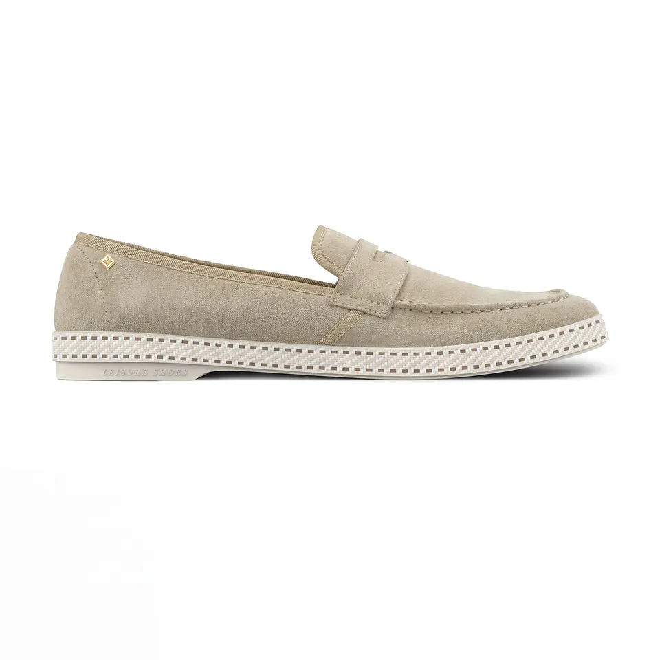 Rivieras Classic Mocassin Beige mocassins cuir