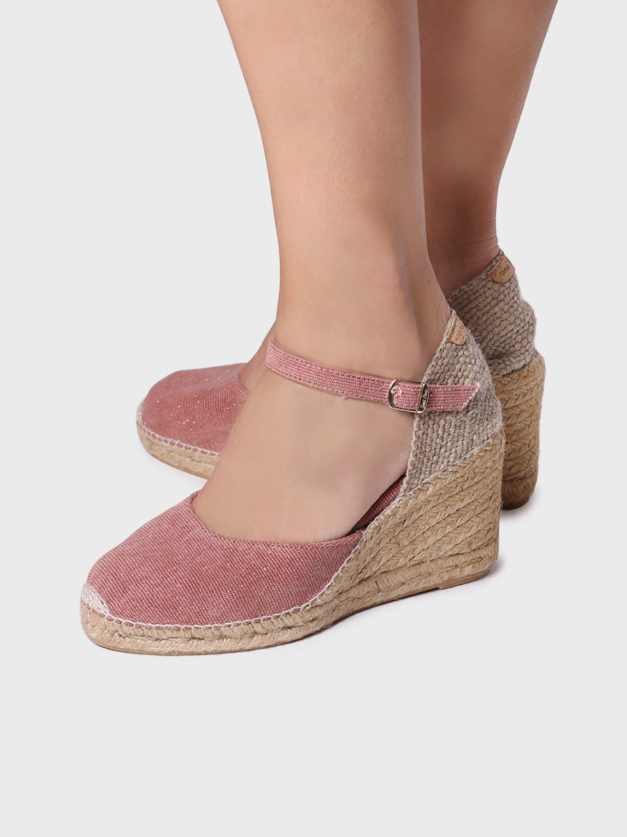 Toni Pons Piper-GY espadrilles lin coton talon 7 cm