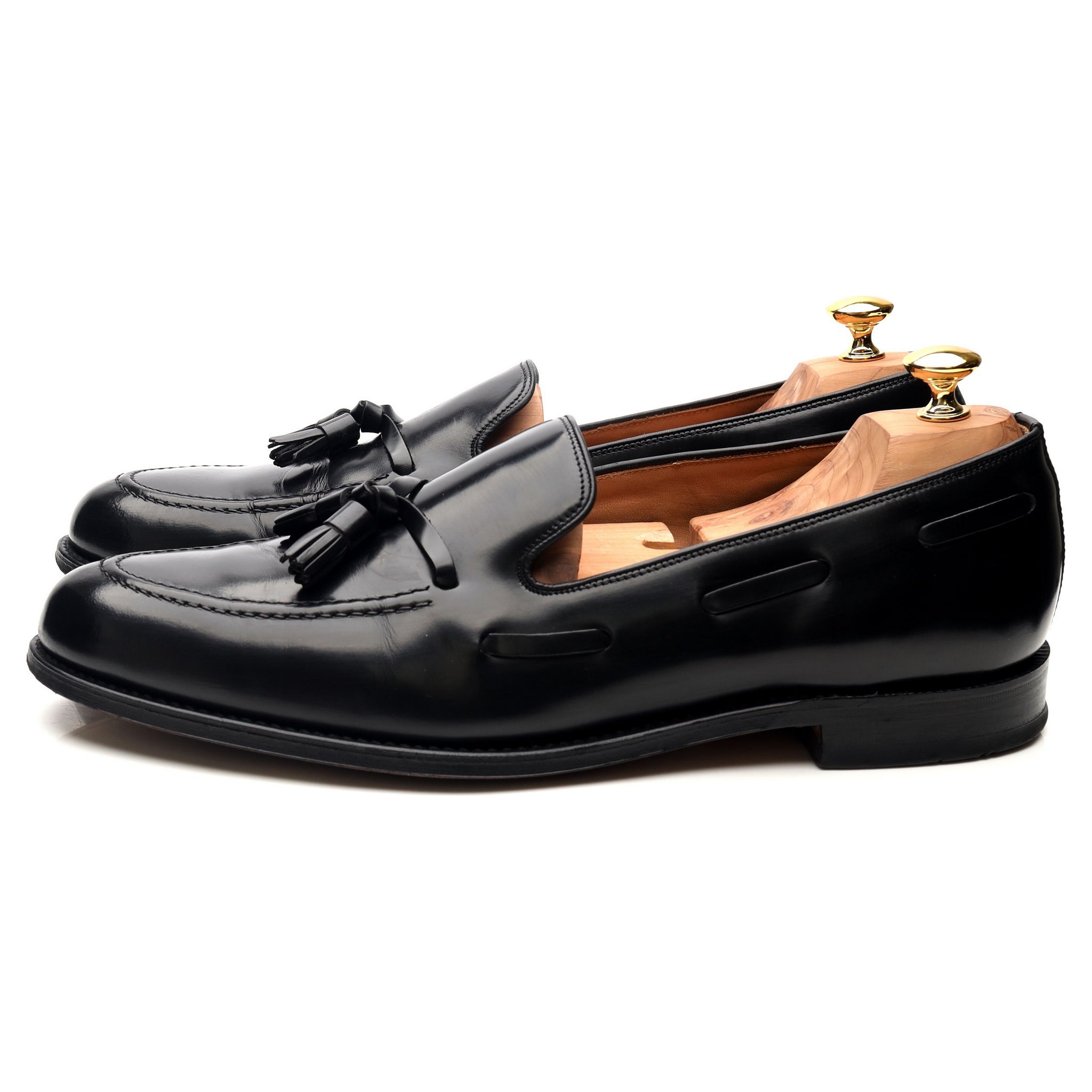 Loake Lincoln Mocassins cuir noir pointure 12 UK