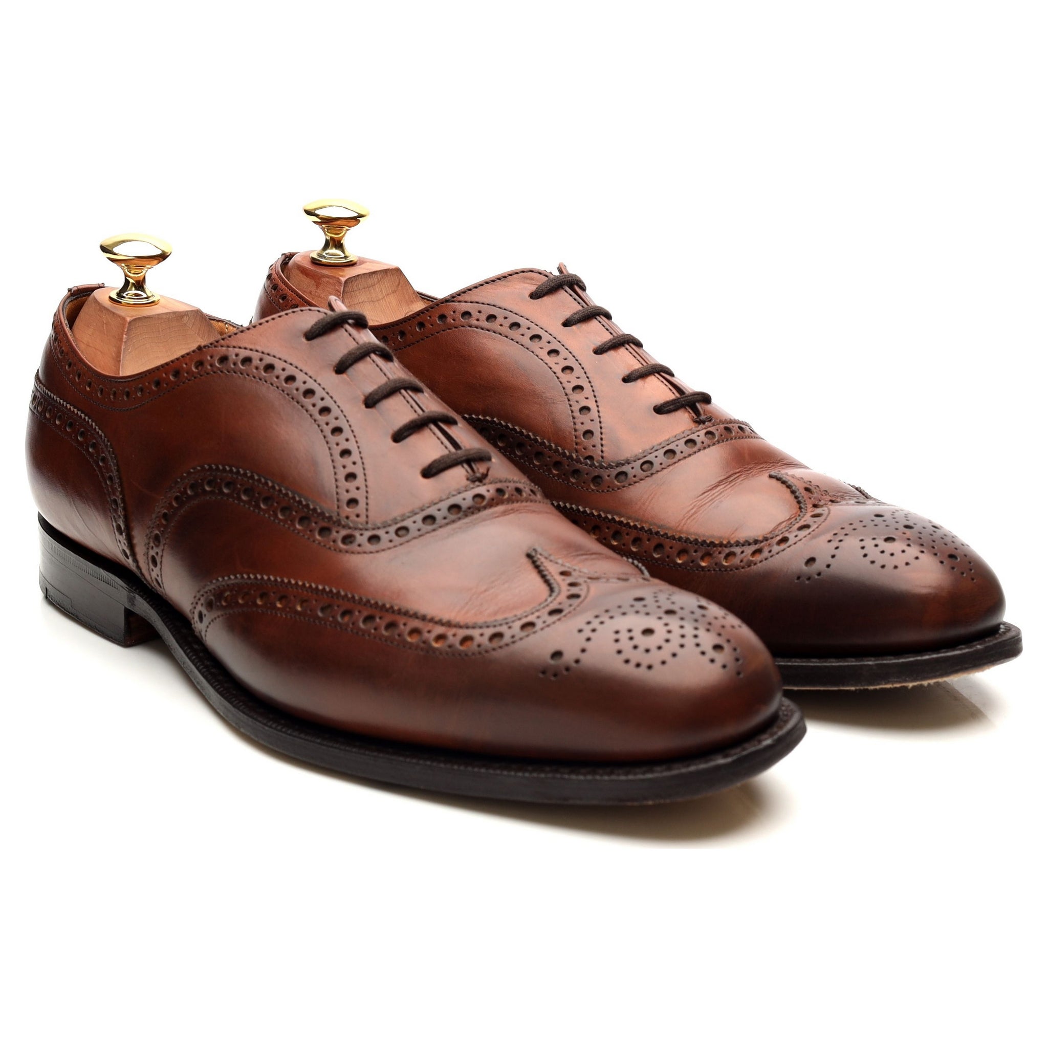 Church's Chetwynd brogue cuir marron clair UK 9