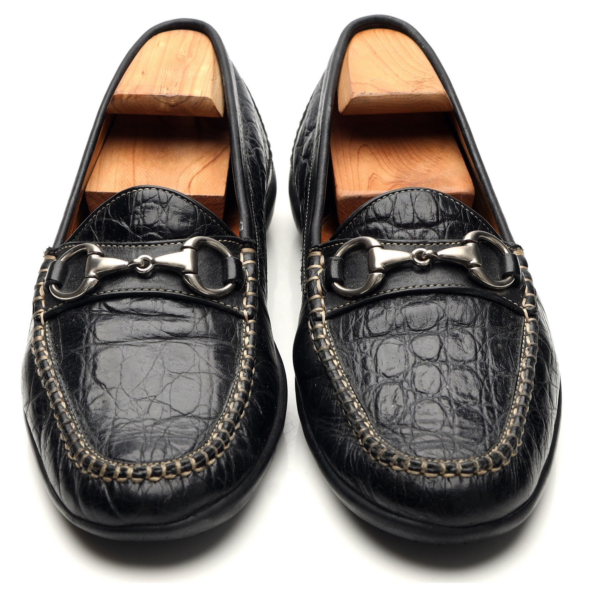 Martin Dingman Saxon mocassins mors cuir noir 9.5