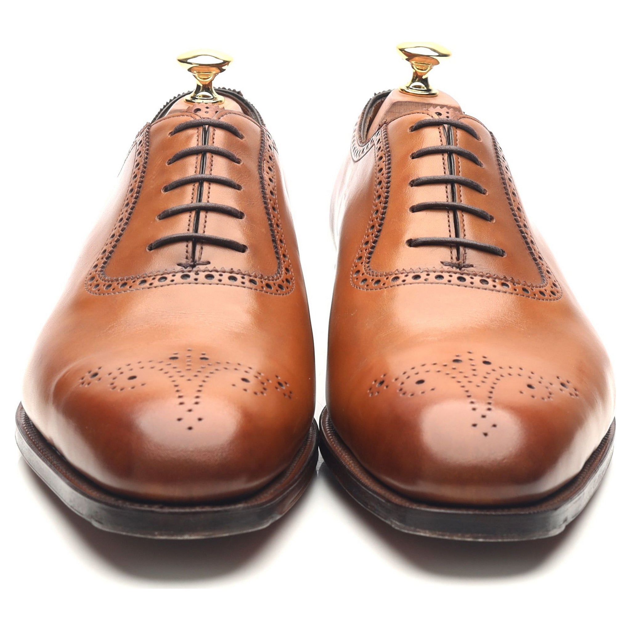 Edward Green Walcot richelieu cuir marron UK 9,5