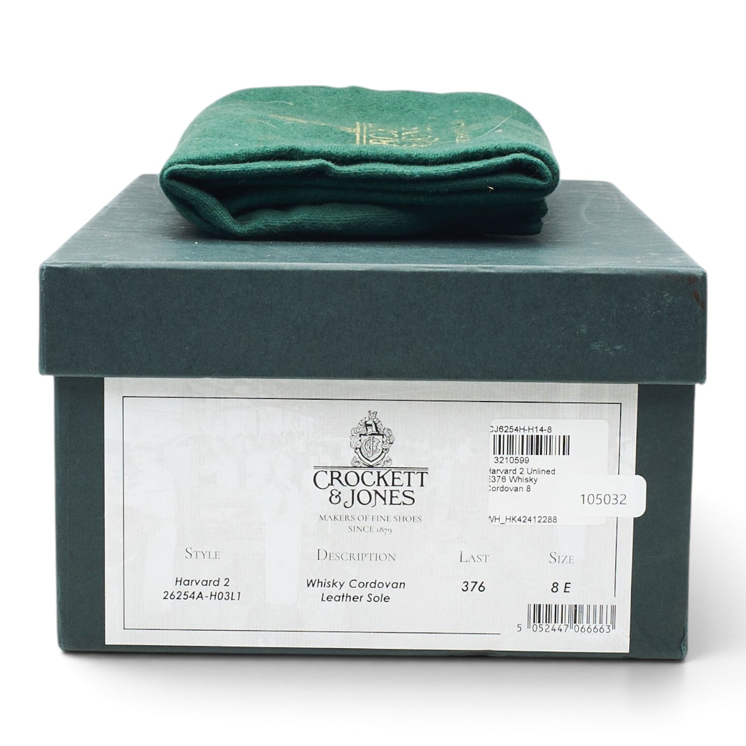Crockett & Jones Harvard 2 mocassin cordovan marron UK 8