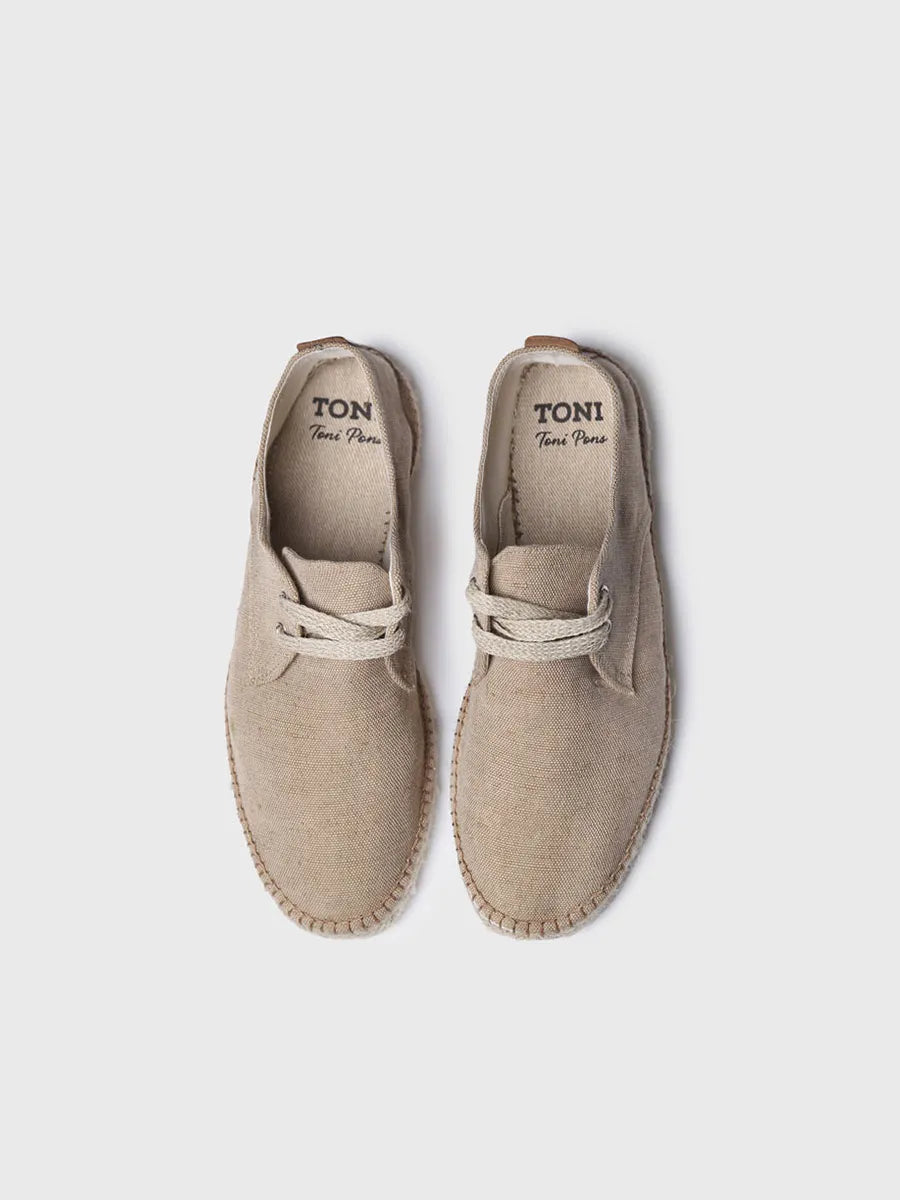 Toni Pons Dixon espadrille homme à lacets toile