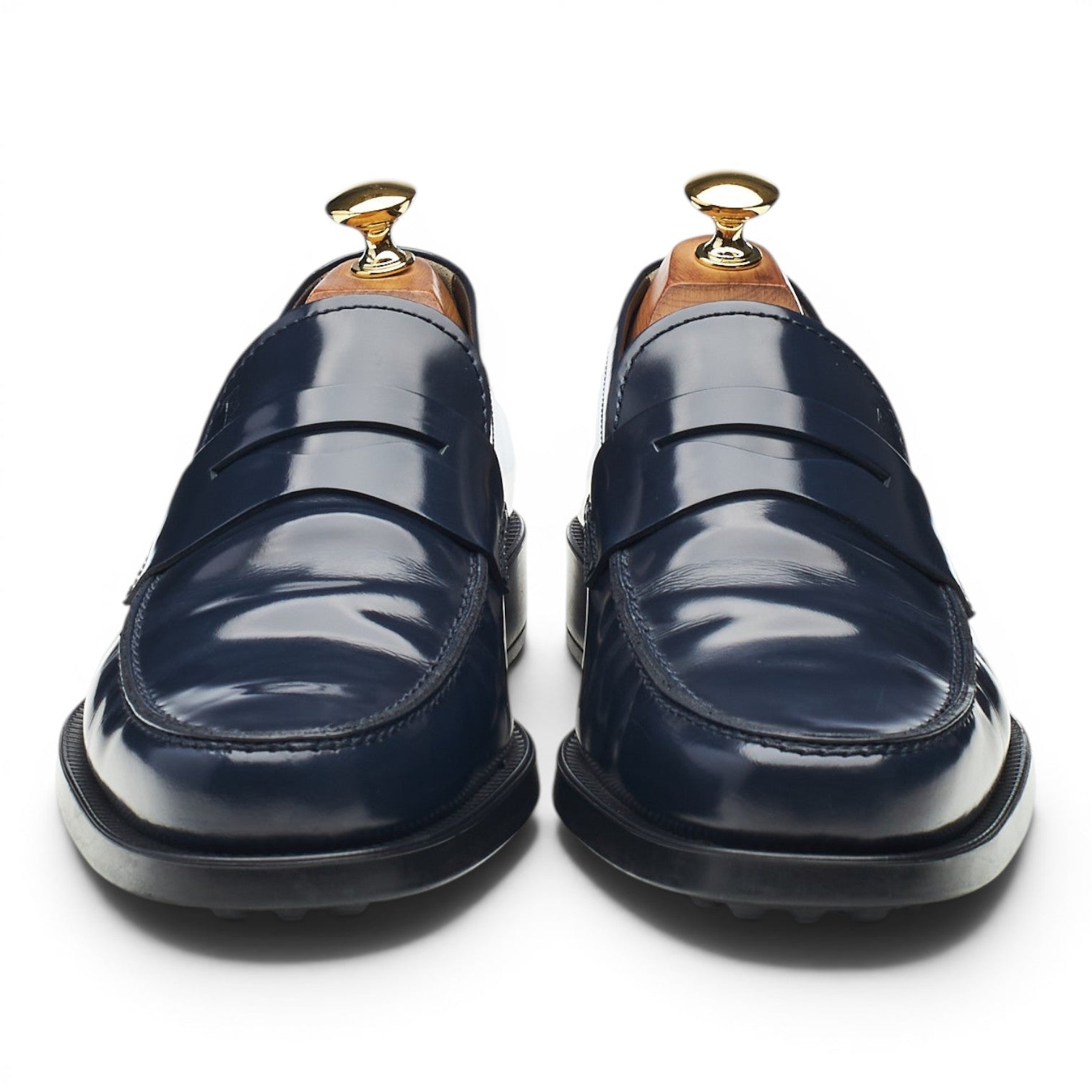 Tod's mocassins cuir bleu pointure UK 6,5