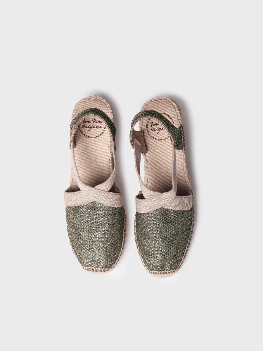 Toni Pons Triton espadrilles vegan brillant compensé 6 cm