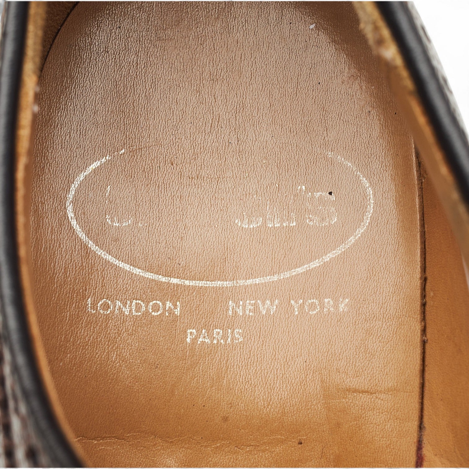 Church's Wirral derby brogue cuir grainé marron UK 7 G