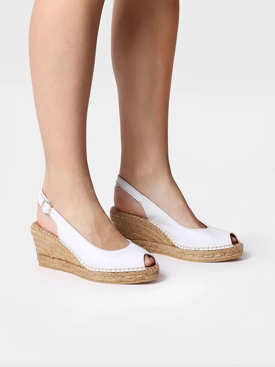 Toni Pons Croacia espadrille compensée bout ouvert