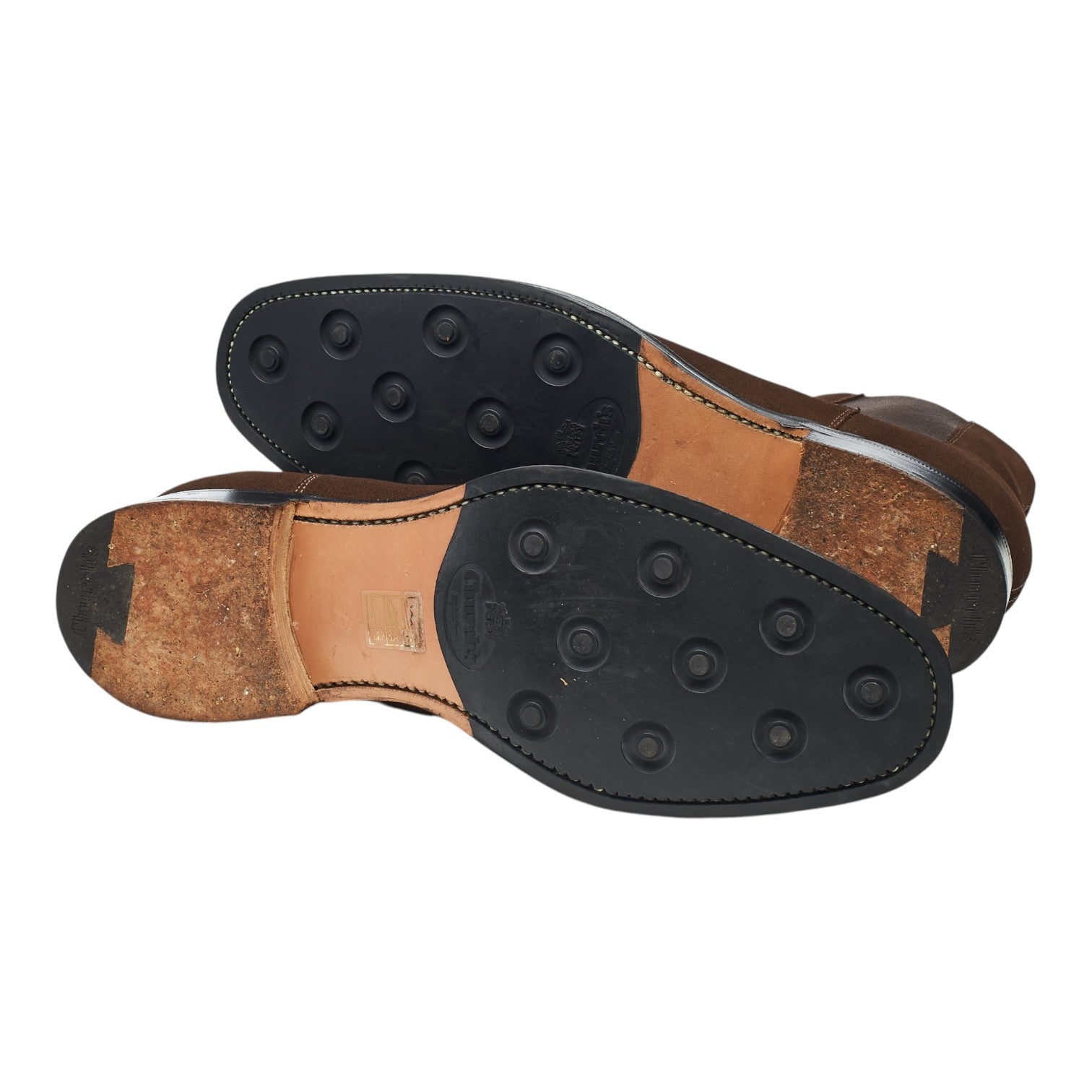 Church's Oxhill bottines chelsea daim marron UK 8.5