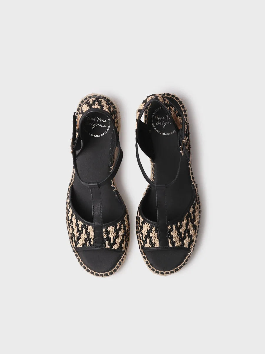 Toni Pons Donata-RP espadrilles petit talon raphia cuir