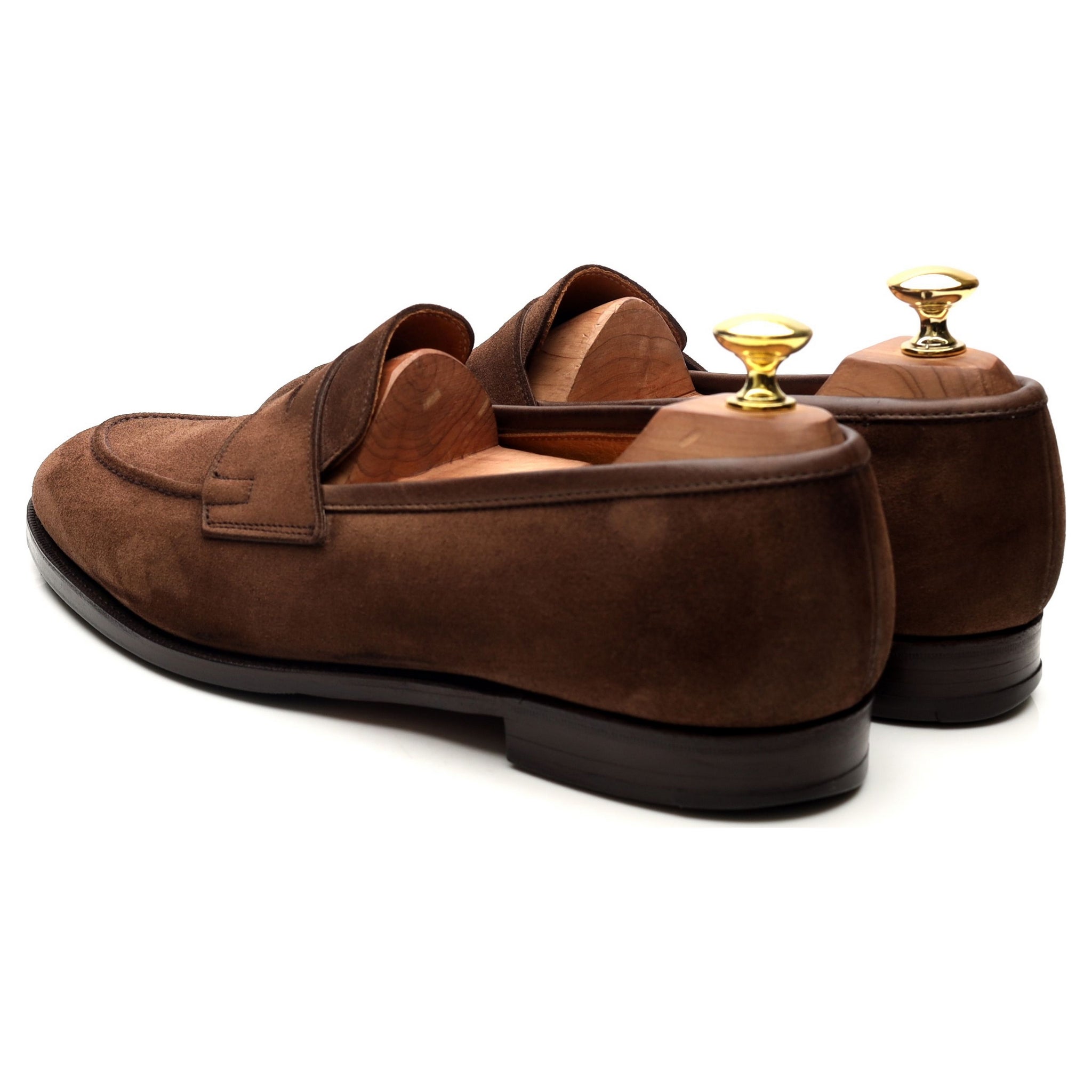 Ralph Lauren mocassins penny daim marron UK 8