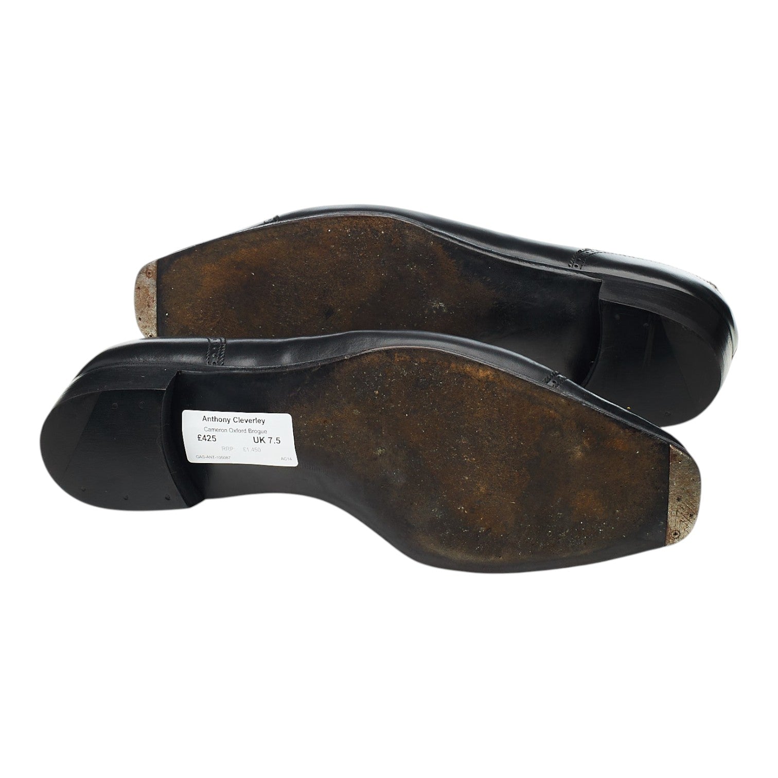 Anthony Cleverley Cameron Richelieu cuir noir 7.5
