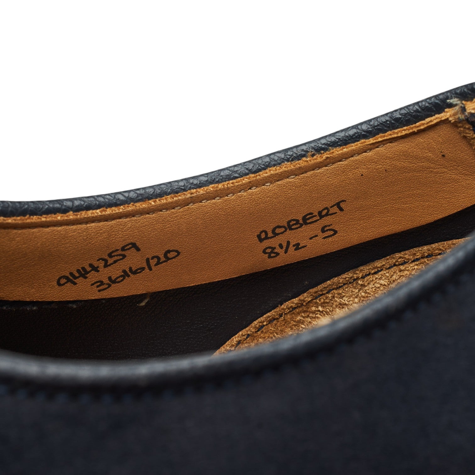 Tricker's Robert chaussures derby suède bleu UK 8.5