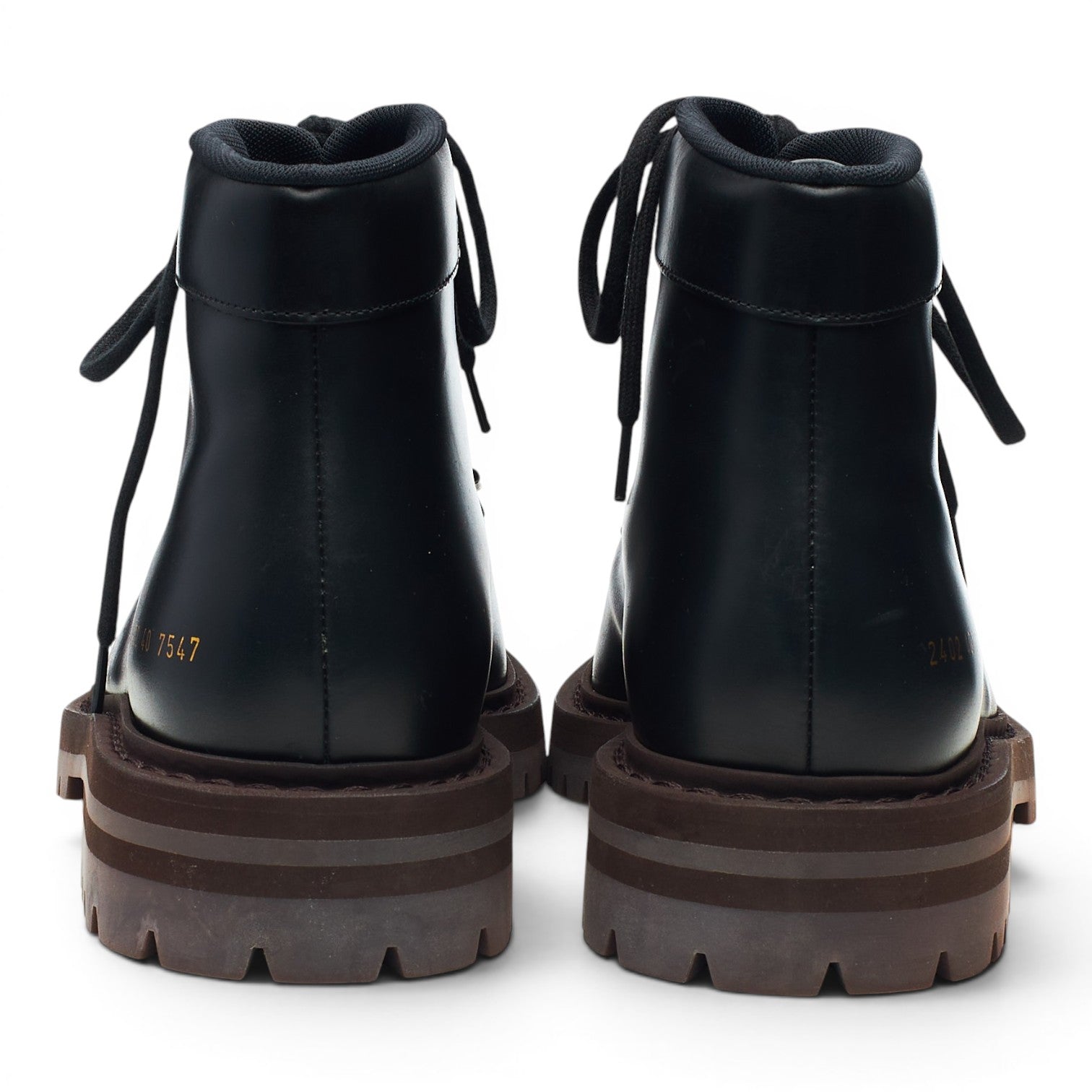 Common Projects boots randonnée noir cuir UK 6