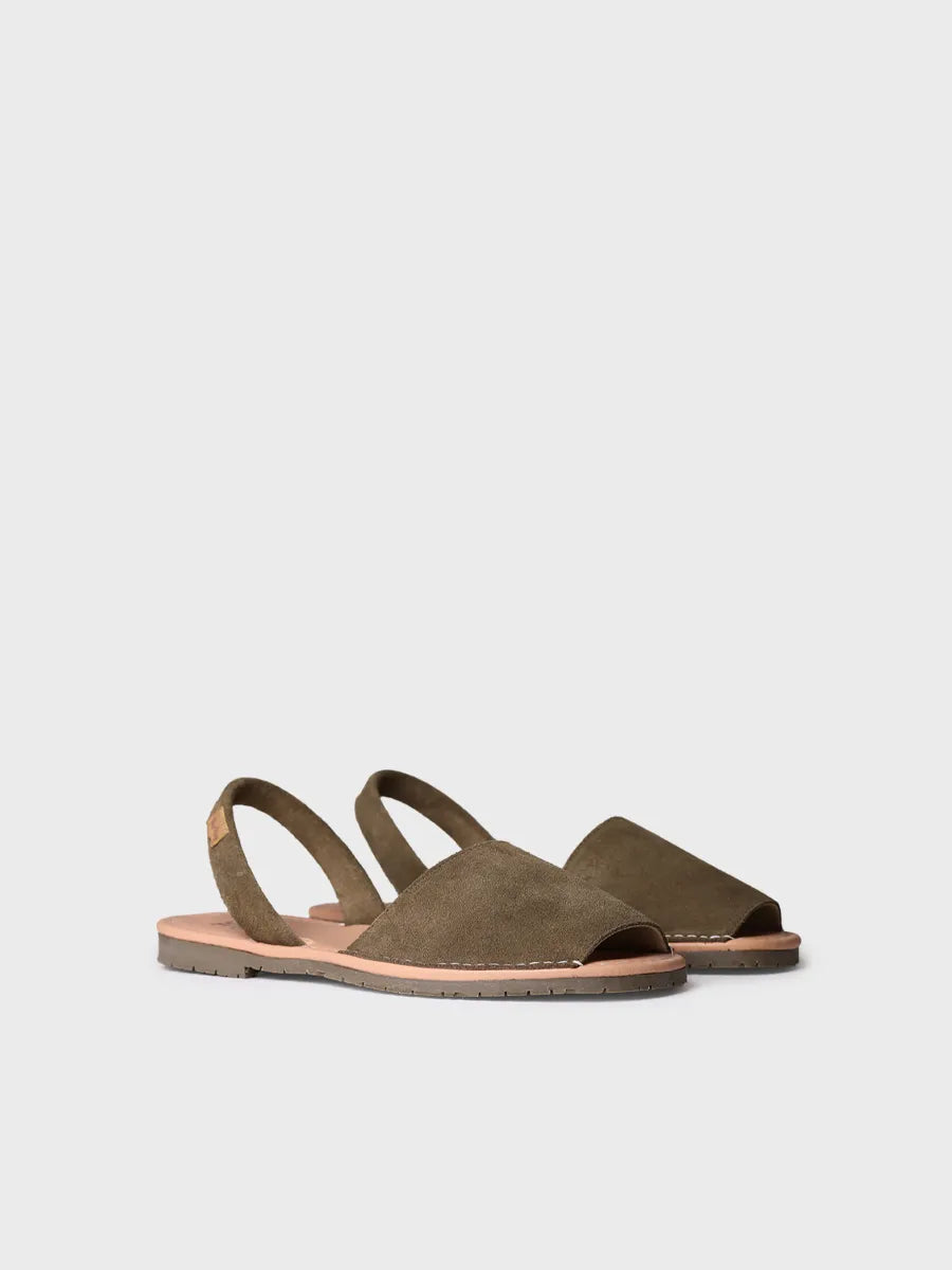 Toni Pons Grau-QT sandale homme cuir fente kaki